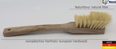 Hufeisenbürste / Boulderbürste / Kletterbürste aus Naturfaser